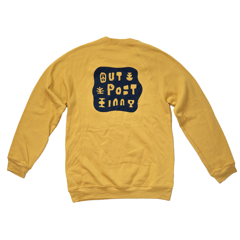 Outpost Inn Peace Sweatshirt - Gold