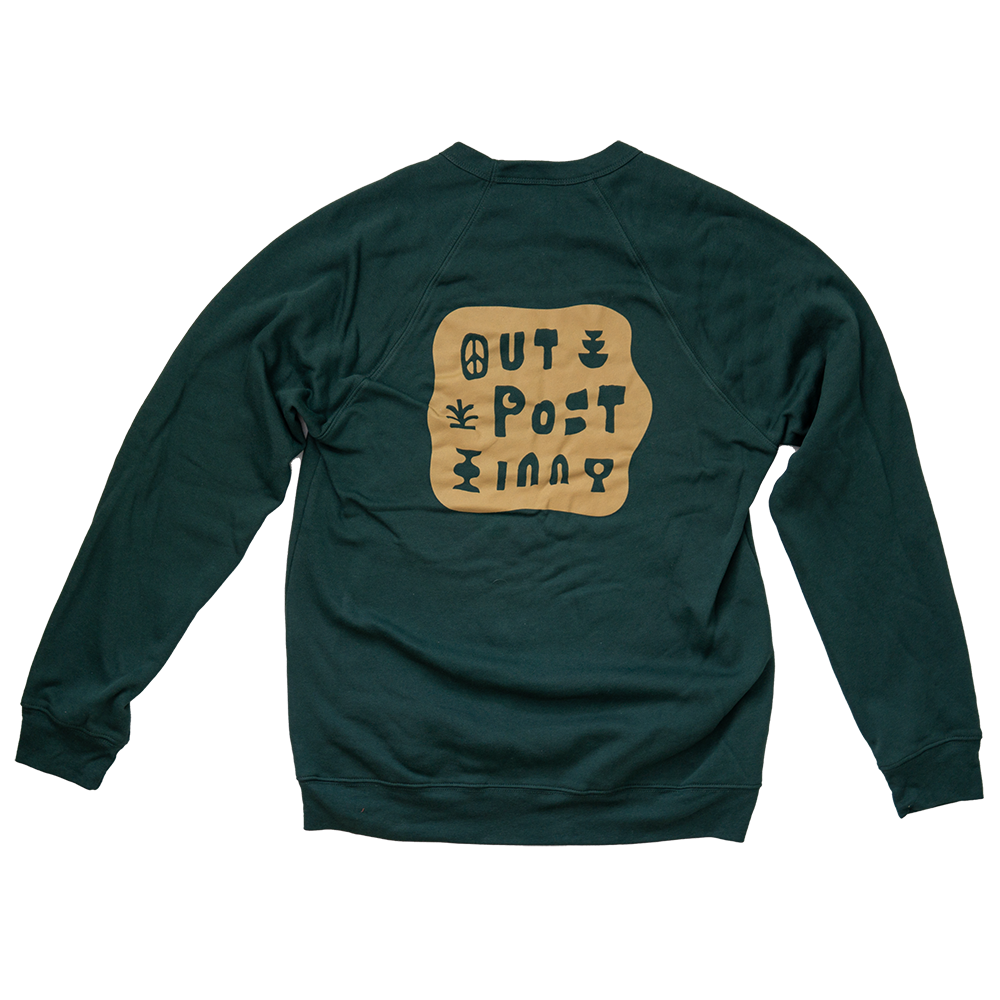 Outpost Inn Peace Sweatshirt - Green