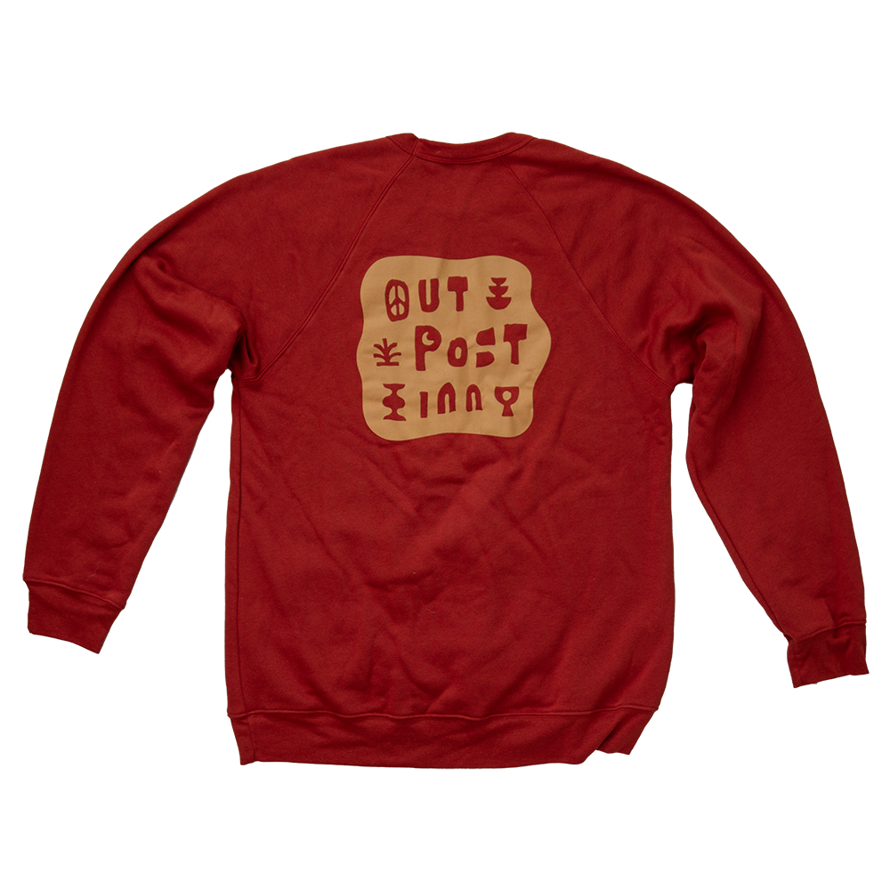 Outpost Inn Peace Sweatshirt - Red