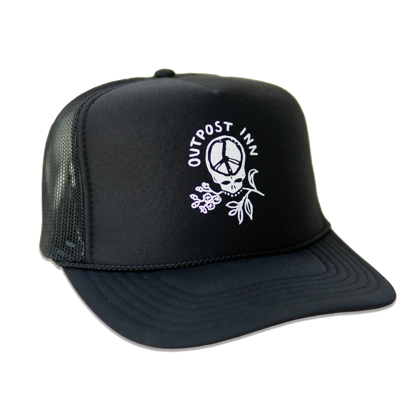 Outpost Inn Stealie Trucker - Black