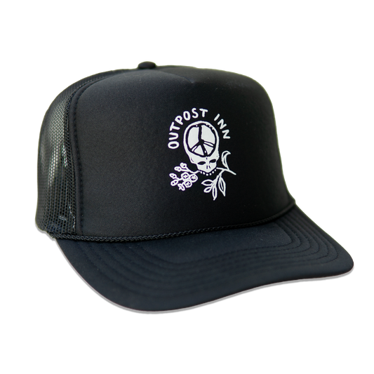 Outpost Inn Stealie Trucker - Black